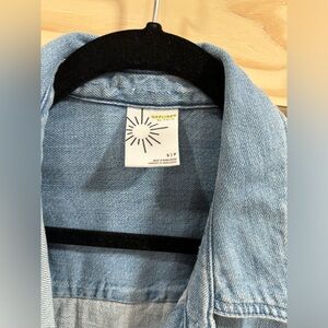 Aerie denim button up oversized